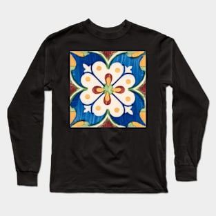 Traditional Portuguese glazed tiles Long Sleeve T-Shirt